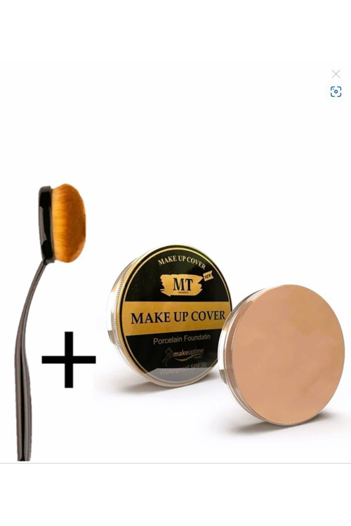 Make Up Cover Kapatıcı Fondöten Orta Tonk(211) / Waterproof Spf20 + Kaşık Fırça