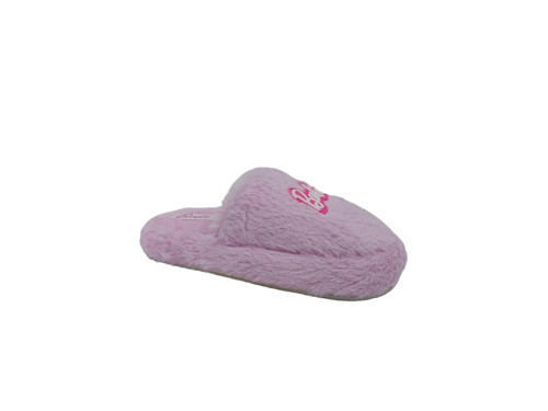 Kız Çocuk Pembe Peluş Eva Taban Terlik