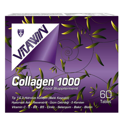 Kollajen + Hyaluronik Asit 60 Tablet