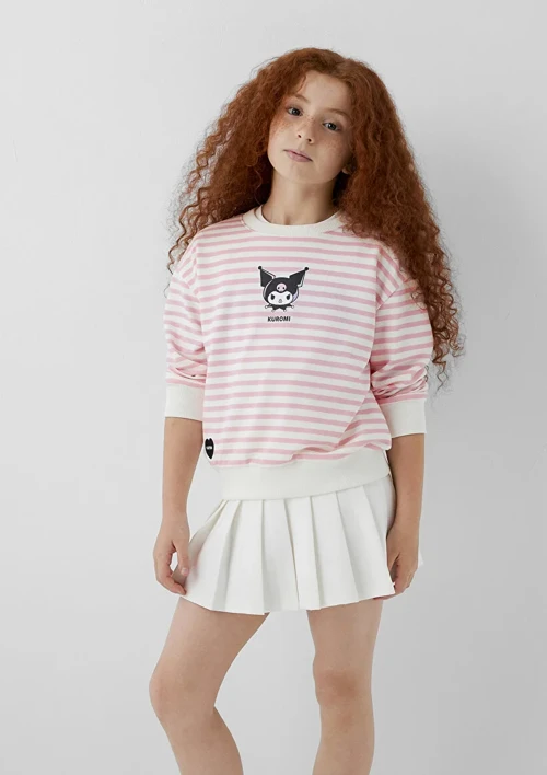 Mavi M7S10201-91630 Mavi Kuromi Baskılı Çizgili Kız Çocuk Sweatshirt