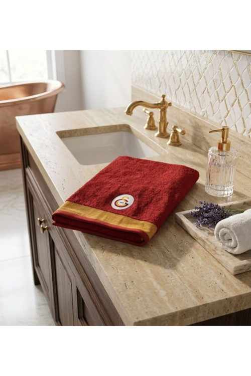 YENİ SEZON LİSANSLI GALATASARAY BUKLE BANYO HAVLUSU 70 X 140 CM