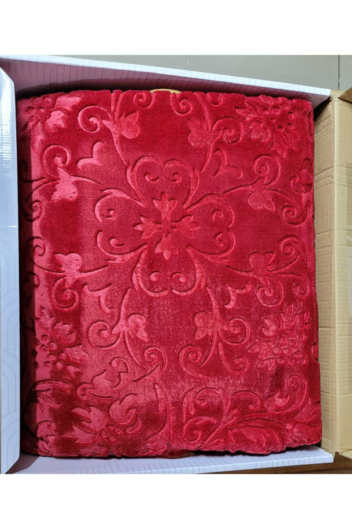 Elegance Çift Kişilik Battaniye - Bordo