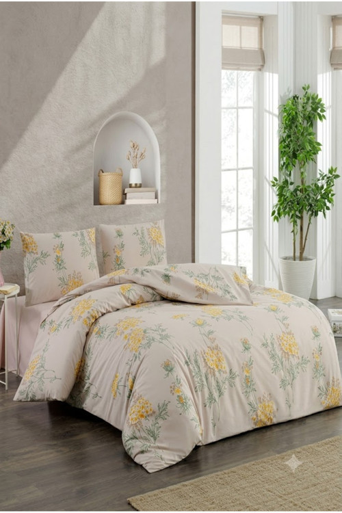 Kristal Ranforce Tek Kişilik Nevresim Takımı Daisy