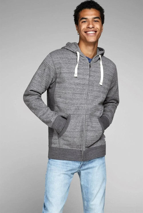 Erkek Sweatshirt Space Melange Sweat Zip Hood Noos