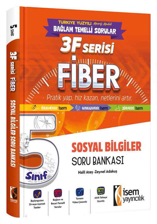 İsem 5. Sınıf Fiber Sosyal Bilgiler Soru Bankası İsem Yayıncılık