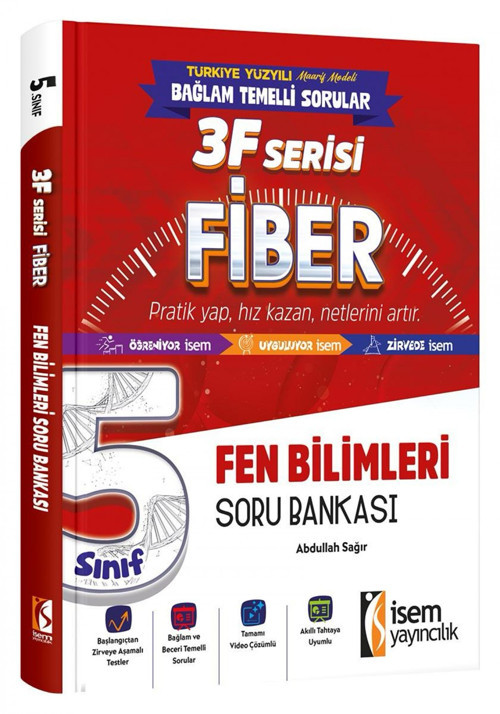 İsem 5. Sınıf Fiber Fen Bilimleri Soru Bankası İsem Yayıncılık