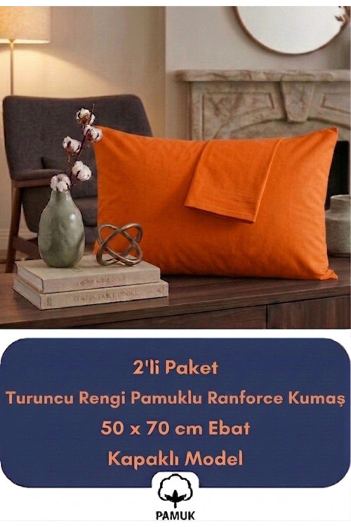 Yastık Kılıfı %Pamuk Kapaklı