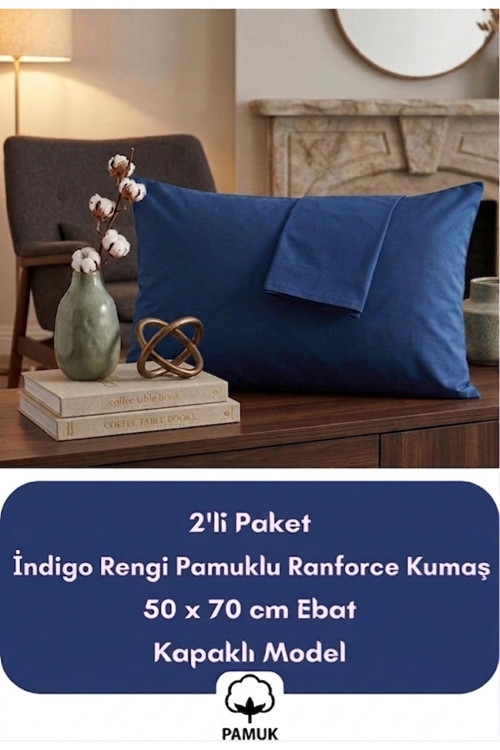 Yastık Kılıfı %Pamuk Kapaklı