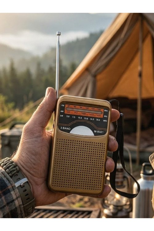 Şarjlı Fm Am Sw 3 Bandlı Cep Radyosu - Deprem Çantasına Uygun