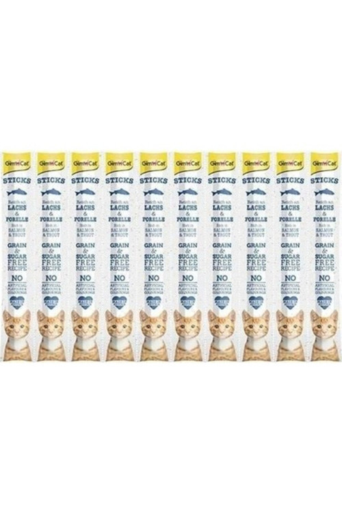 Kedi Ödül Çubuğu Somon - Alabalıklı 50 gr. 10 lu - Purlo CK551863 CMM5579965
