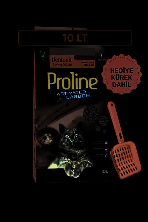 Bentonit Kedi Kumu-Aktif Karbonlu -10Lt-Kürek Hediyeli