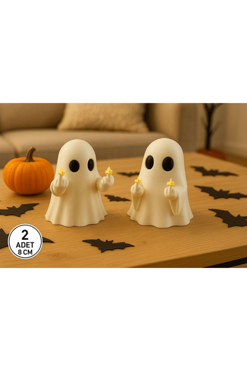 Hayalet Figür & Ghost Figür & Şaka, Hediyelik & 2 Adet 8 Cm