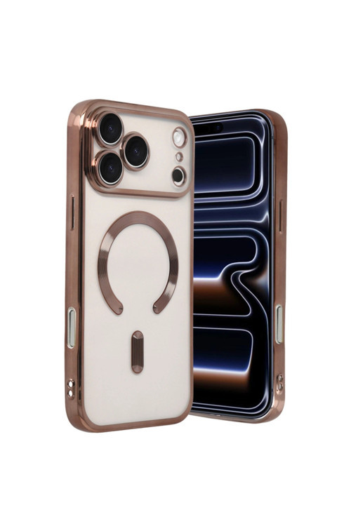 Apple İphone 17 Pro Max Kross Magneticsafe Kapak - Çöl Titanyum