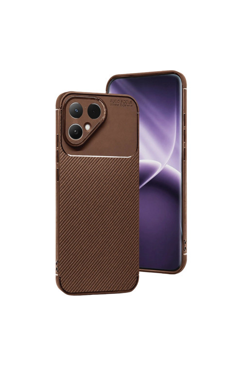 Tecno Pova Curve 2 5g Auto Focus Karbon Kapak - Kahverengi