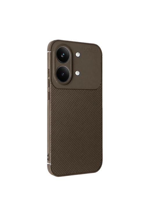 Xiaomi Poco X8 Pro Max Auto Focus Karbon Kapak - Kahverengi