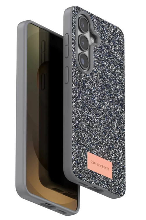 Onegif Samsung Galaxy S26 Plus Bright Simli Kapak - Gümüş