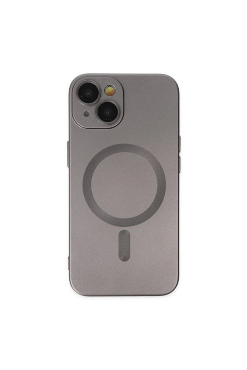 Apple İphone 14 Plus Kılıf Moshi Lens Magneticsafe Silikon - Füme
