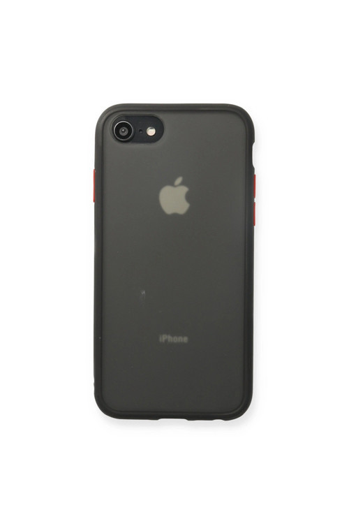 Apple İphone 7 Kılıf Montreal Silikon Kapak - Siyah