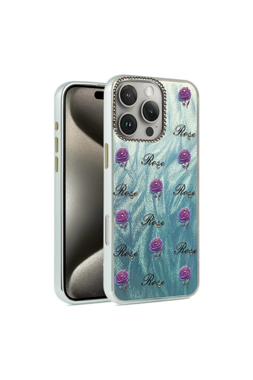 Apple İphone 16 Pro Max Kılıf Blade Aynalı Desenli Kapak - Desen 9