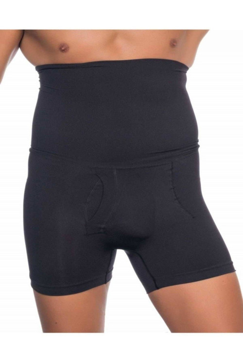Danni Model Karın Düzleştirici Göbek Eriten Erkek Boxer Göbek Gizleyen Boxer Siyah Renk