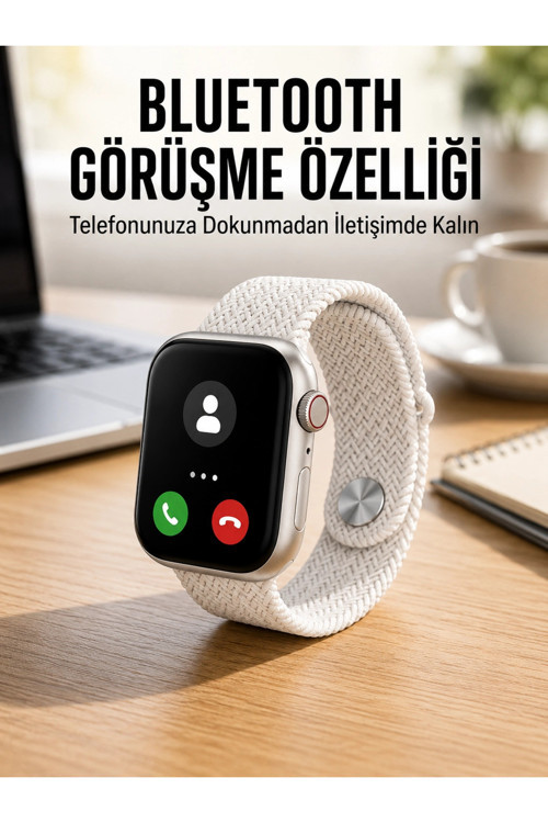 Akıllı Saat Tema Değiştirme Uyku ve Sağlık Takibi Bluetooth Bağlantılı