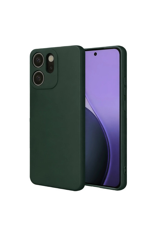 Oppo Reno 14f First Silikon - Koyu Yeşil