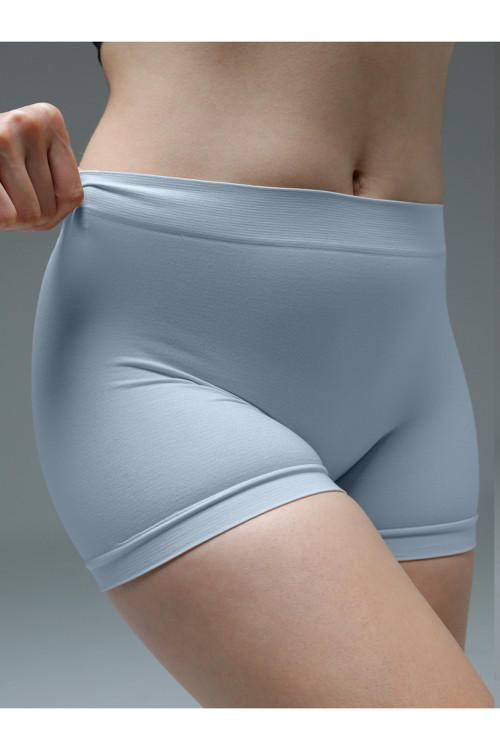 Moncorno Model İnceltici Boxer Popo Şekillendirici İz Yapmayan Seamless Külot Açık Mavi Renk