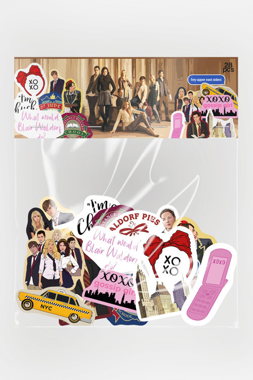 Gossip Girl 28 Adet Sticker Paketi Suya Dayanıklı Laptop Termos Telefon Etiket Seti