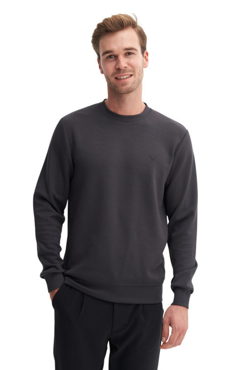 CAZ 54260 Viskon Basic Sweat Antrasit Erkek Sweatshirt