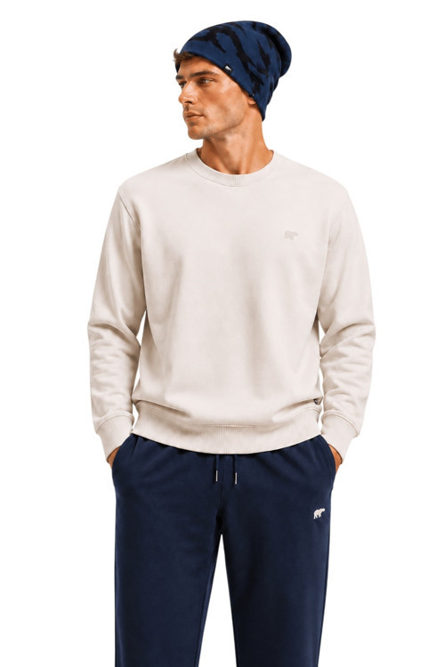 Suera Crewneck Beyaz Erkek Sweatshirt