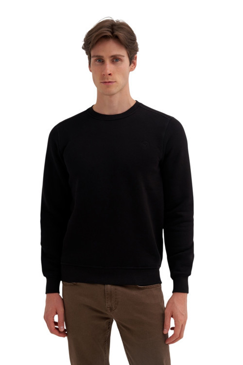 CAZ 56150 3 Ipl. Basic Sweat Siyah Erkek Sweatshirt