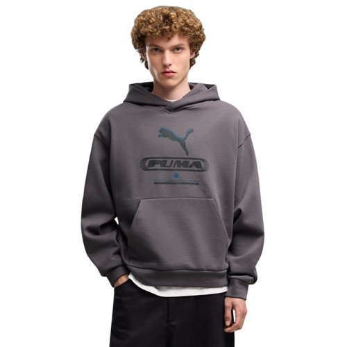 Sport Street Boxy Graph Gri Erkek Sweatshirt