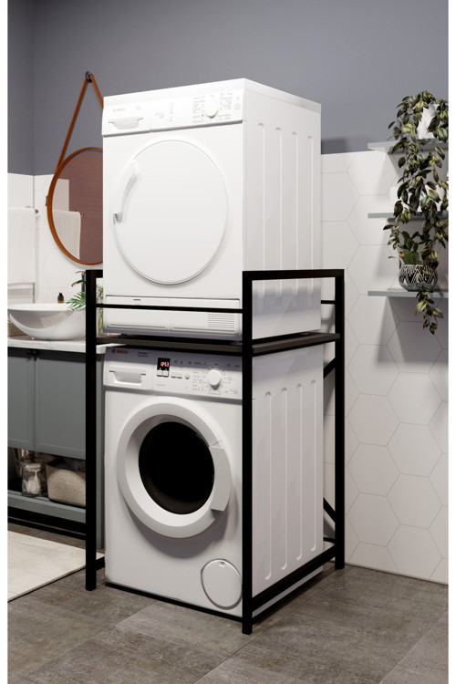 Banyo Düzenleyici Çamaşır Makinesi ve Kurutma Makinesi Üstü Raf