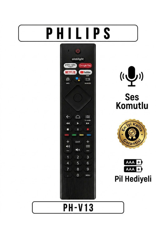 PH-V13 KUMANDA SES KOMUTLU **PİL HEDİYELİ**