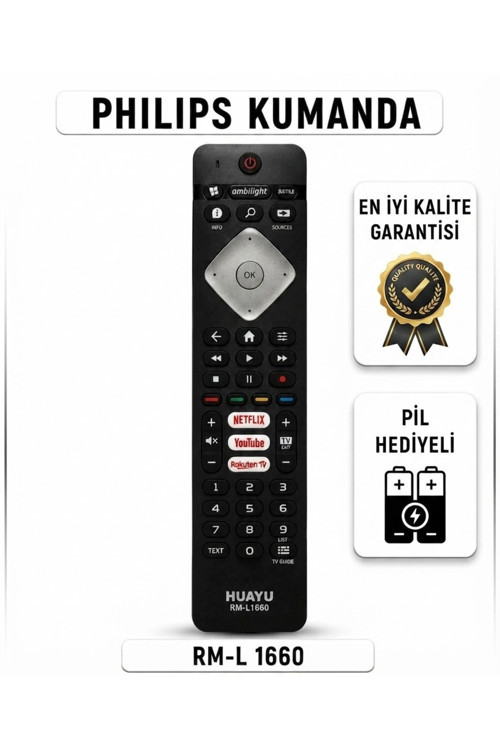 KUMANDA RM-L1660 **PİL HEDİYELİ**