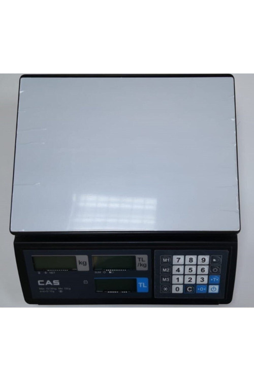 LCD Fiyat Hesaplamalı Terazi - Düz Kefe ER JR 30 kg | Hassas ve Dayanıklı
