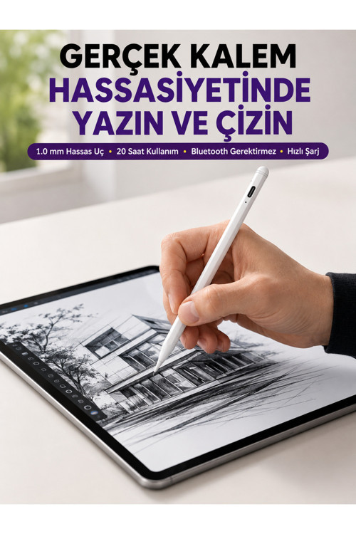 Profesyonel Dijital Kalem – Hassas Eğim Sensörü ve Uzun Süreli Kullanım Yeni Nesil