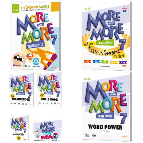 Kurmay Elt 2027 7. Sınıf Discover Reading - Haftalık Föy - Practice Book - Wordpower Seti 6 Kitap + 40 Föy Maarif Model