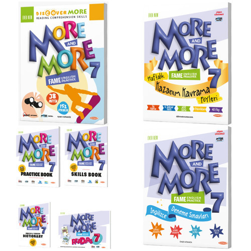 Kurmay Elt 2027 7. Sınıf Discover Reading - Haftalık Föy - Practice Book - Selfie Deneme Seti 6 Kitap + 40 Föy Maarif Mo