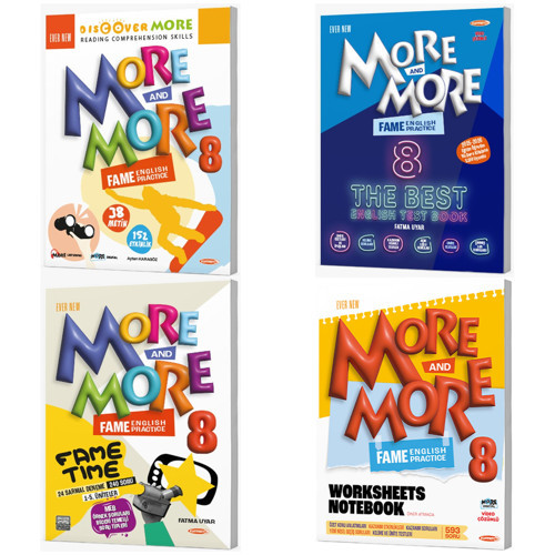 Kurmay Elt 2027 8. Sınıf Lgs Discover Reading - Fame The Best Test - Fame Time - Worksheets Notebook Seti 4 Kitap