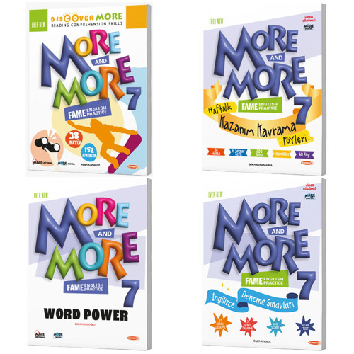 Kurmay Elt 2027 7. Sınıf Discover Reading - Haftalık Föy - Wordpower - Selfie Deneme Seti 3 Kitap + 40 Föy Maarif Model