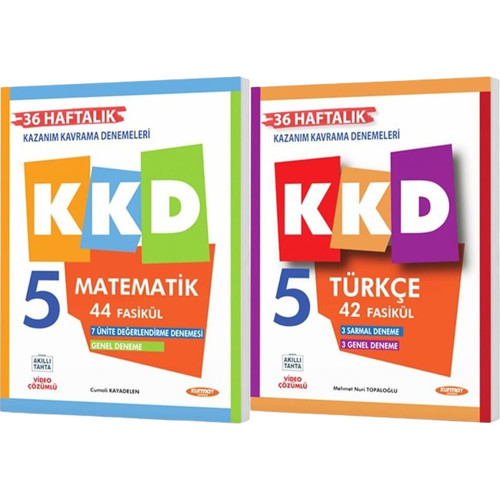 Kurmay 2027 5. Sınıf Matematik + Türkçe Haftalık Kazanım Kavrama Denemeleri Seti 2 Kitap Maarif Model
