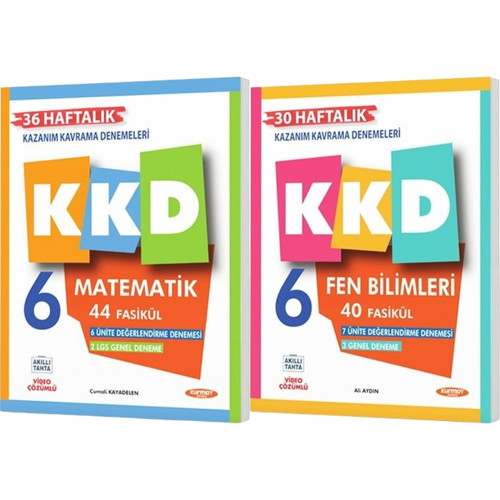 Kurmay 2027 6. Sınıf Matematik + Fen Bilimleri Haftalık Kazanım Kavrama Denemeleri Seti 2 Kitap Maarif Model