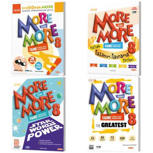 Kurmay Elt 2027 8. Sınıf Lgs Discover Reading - Haftalık Föy - Star Words Power - The Greatest (32 Deneme) Seti 3 Kitap