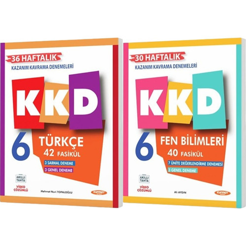 Kurmay 2027 6. Sınıf Türkçe + Fen Bilimleri Haftalık Kazanım Kavrama Denemeleri Seti 2 Kitap Maarif Model
