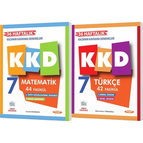 Kurmay 2027 7. Sınıf Matematik + Türkçe Haftalık Kazanım Kavrama Denemeleri Seti 2 Kitap Maarif Model