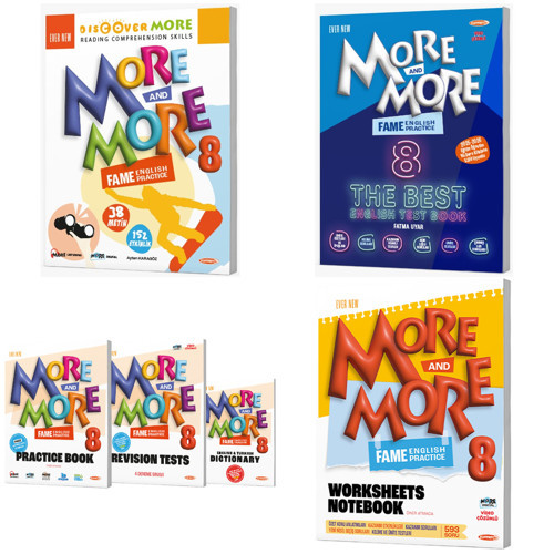 Kurmay Elt 2027 8. Sınıf Lgs Discover Reading - Fame The Best Test - Practice Book - Worksheets Notebook Seti 6 Kitap