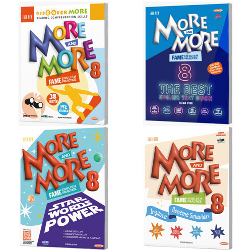 Kurmay Elt 2027 8. Sınıf Lgs Discover Reading - Fame The Best Test - Star Words Power - Selfie Deneme Seti 4 Kitap