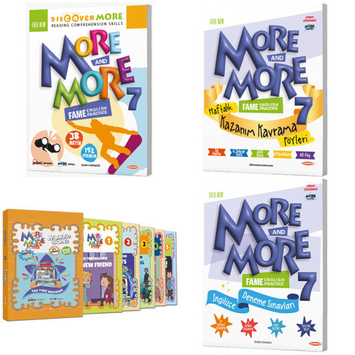 Kurmay Elt 2027 7. Sınıf Discover Reading - Haftalık Föy - Hikaye - Selfie Deneme Seti 7 Kitap + 40 Föy Maarif Model