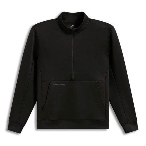 Apera Yarım Fermuarlı Sweatshirt Siyah